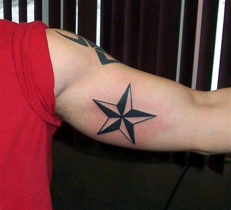 nautical star tattoo|nautical star tattoos for men.